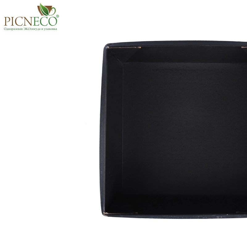 товар Контейнер бумажный 550мл, черный, серия OneClick, (крышка отдельно) OK055C